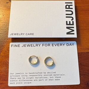 Mejuri Gold Minimal Huggie Hoops